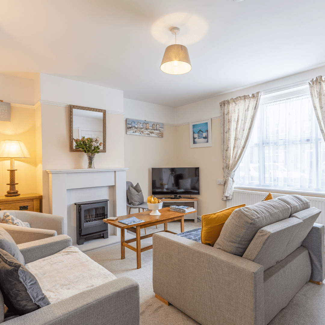 A cosy sitting room of Albany Cottage, self catering cottage in Southwold