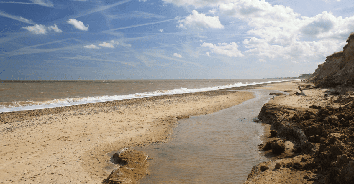 the beach at covehithe