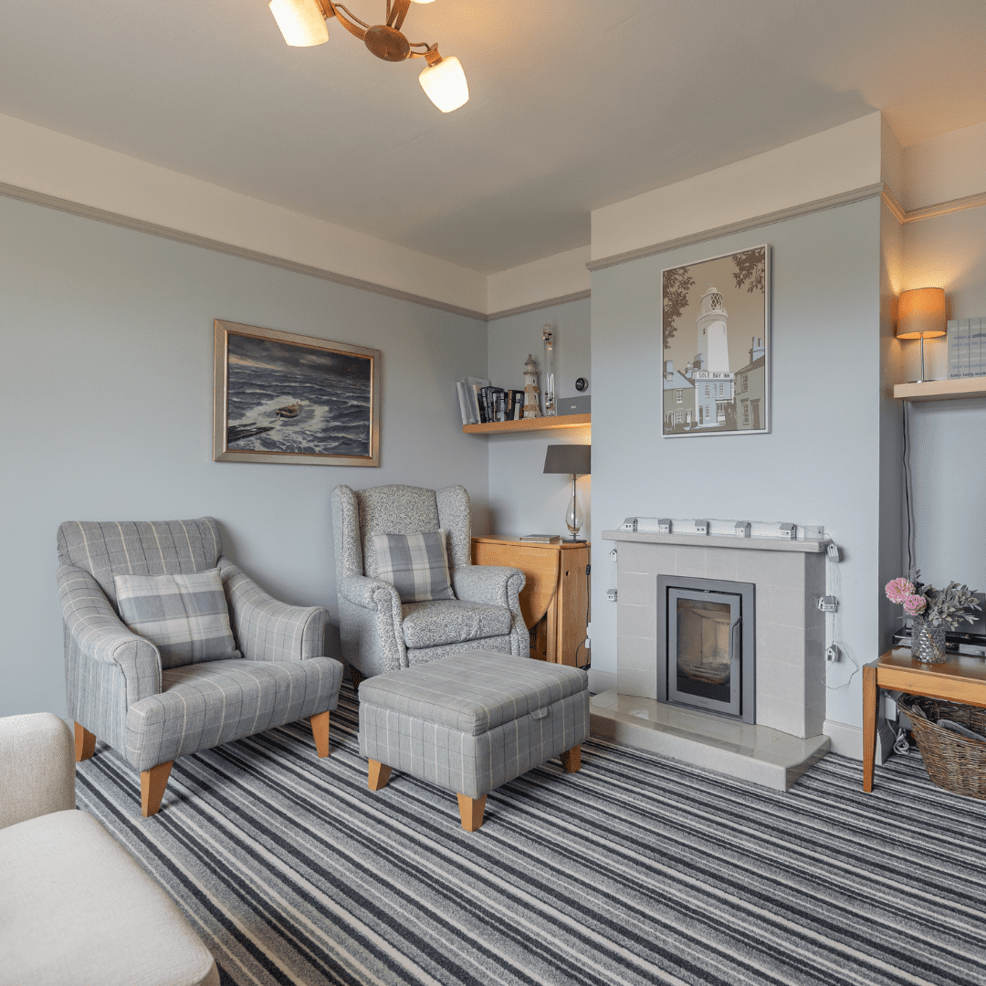 Sitting room at Sea Mist in Southwold, Suffolk, let by Durrants Holiday Cottages